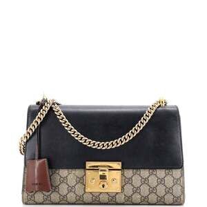 Gucci Padlock Shoulder Bag Gg Coated #253404G12B